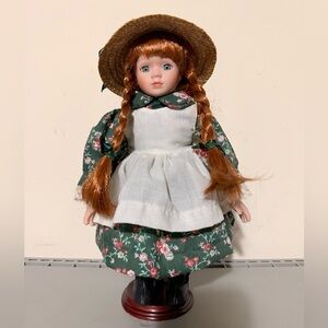 Anne of Green Gables Vintage Porcelain Doll Collectible